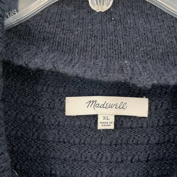 Madewell Merino Wool Mock Neck Donegal Knit Sweater - Picture 5 of 8